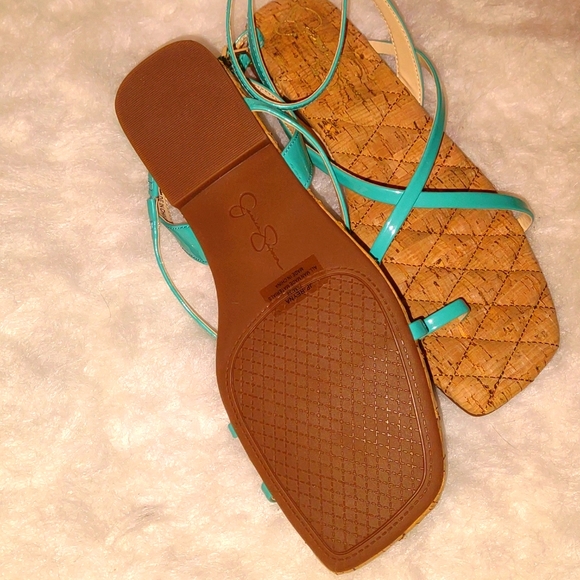 👣JESSICA SIMPSON 😻Aruba Aqua Reyna footwear Sandals - Picture 13 of 16